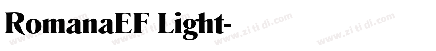 RomanaEF Light字体转换